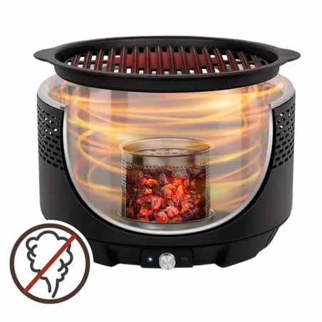 Nešiojamasis Barbekiu Aktive Apskritas Be dūmų Juoda Ø 34 cm
