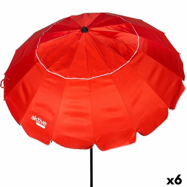 Umbrella Aktive Red 240 x 235 x 240 cm (6 Units)