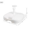 Основание для пляжного зонта Aktive Белый Ø 32 mm Ø 20 mm 45 x 29 x 45 cm (5 штук)