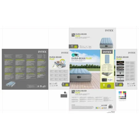 Надувная кровать Intex 99 x 42 x 191 cm 3 штук
