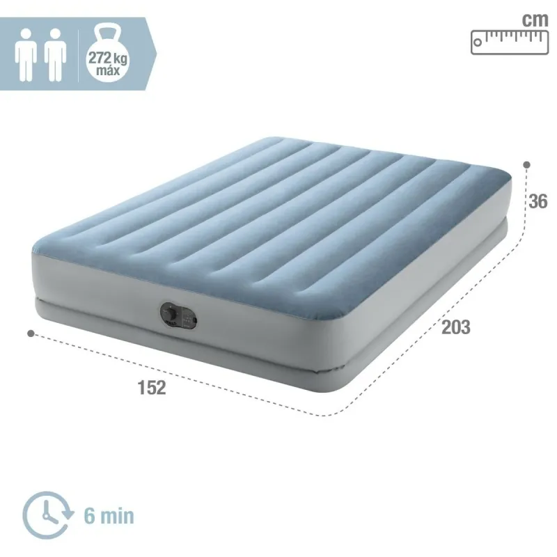 Piepūšams Matracis Intex Comfort Queen 152 x 36 x 203 cm 2 gb.