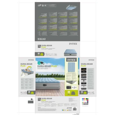 Inflatable Mattress Intex Comfort Queen 152 x 36 x 203 cm 2 Units