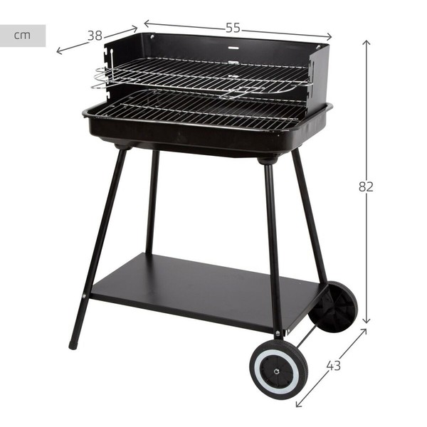 Nešiojamasis Barbekiu Aktive Nerūdijantis plienas Plienas 55 x 82 x 43 cm