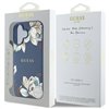 Guess Grained Printed Flower Pattern MagSafe - Case for iPhone 16 (blue)