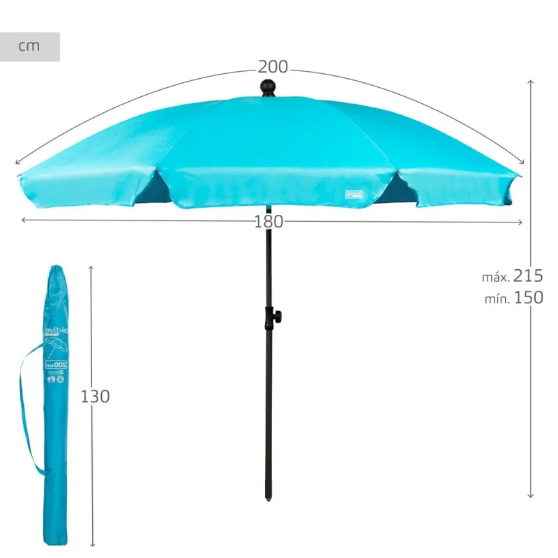 Saulessargs Aktive 200 x 215 x 200 cm (4 gb.)