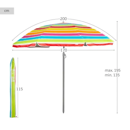 Umbrella Aktive 200 x 195 x 200 cm (6 Units)