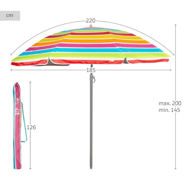 Umbrella Aktive 220 x 200 x 220 cm (6 Units)