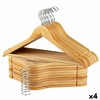 Apģērbu pakaramo komplekts Max Home Dabisks Koks Tērauds 44,5 x 23 x 1 cm 20 Daudzums (4 gb.)