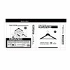 Apģērbu pakaramo komplekts Max Home Balts Koks Tērauds 44,5 x 23 x 1 cm 10 Daudzums (6 gb.)