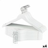 Vaatehengarisetti Max Home Valkoinen Puu Teräs 44,5 x 23 x 1 cm 20 Kappaletta (4 osaa)