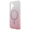 Guess IML Glitter Gradient MagSafe - Case for iPhone 16 (Pink)