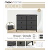 Chest of drawers Max Home Grey Marble 80 x 62 x 30 cm