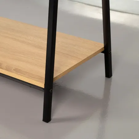Coat rack with shelf Max Home Steel Melamin Particleboard Minimalist 64 x 150 x 40 cm