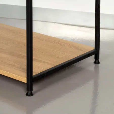 Takkiteline hylylllä Max Home Teräs Melamiini lastulevy Minimalistinen 60 x 175 x 40 cm