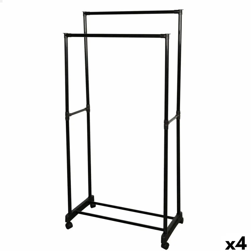 Coat rack Max Home Steel Plastic 75 x 157 x 40 cm (4 Units)
