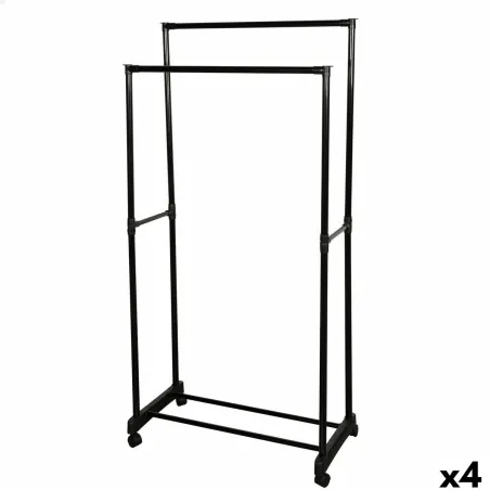 Coat rack Max Home Steel Plastic 75 x 157 x 40 cm (4 Units)