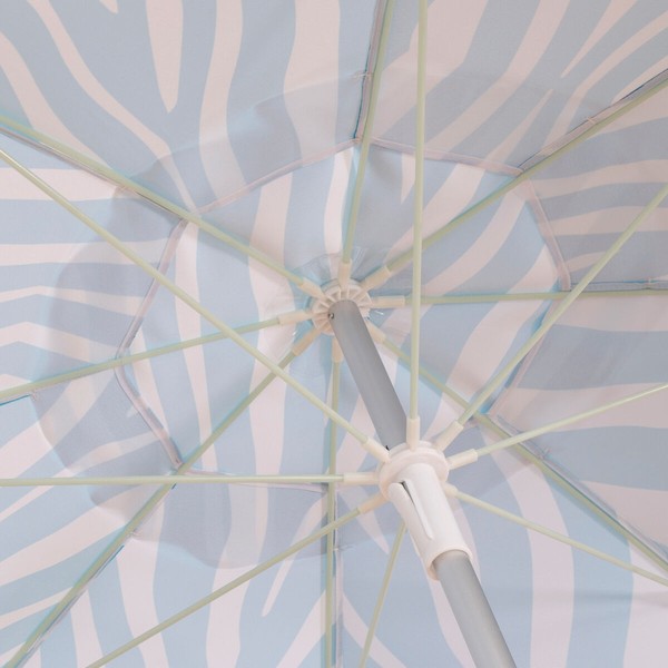 Beach parasol Aktive Blue 200 x 195 x 200 cm (6 Units)