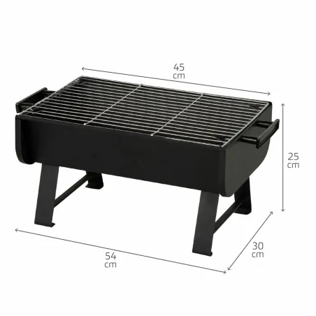 Nešiojamasis Barbekiu Aktive Plienas 45 x 25 x 30 cm Juoda (2 vnt.)