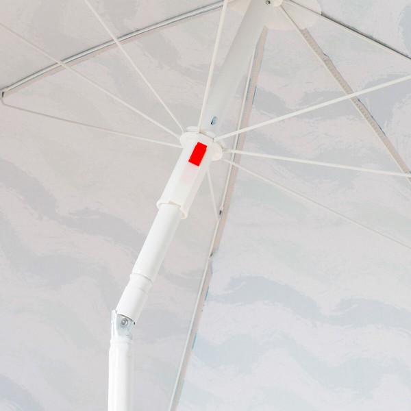 Beach parasol Aktive Silver 200 x 200 x 200 cm (4 Units)