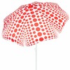Пляжный зонт Aktive Красный 200 x 205 x 200 cm (6 штук)