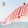 Пляжный зонт Aktive Красный 200 x 205 x 200 cm (6 штук)