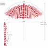 Пляжный зонт Aktive Красный 200 x 205 x 200 cm (6 штук)