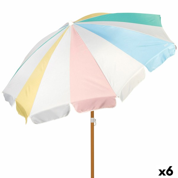 Paplūdimio skėtis Aktive Ø 200 cm 20 x 185 x 20 cm (6 vnt.)