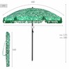 Aurinkovarjo Aktive Ø 180 cm 180 x 180 x 180 cm (6 osaa)