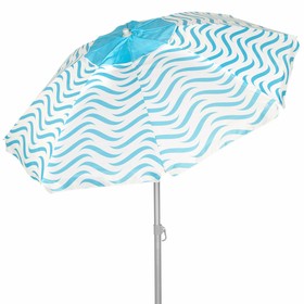 Пляжный зонт Aktive Синий Ø 220 cm 220 x 200 x 220 cm (6 штук)