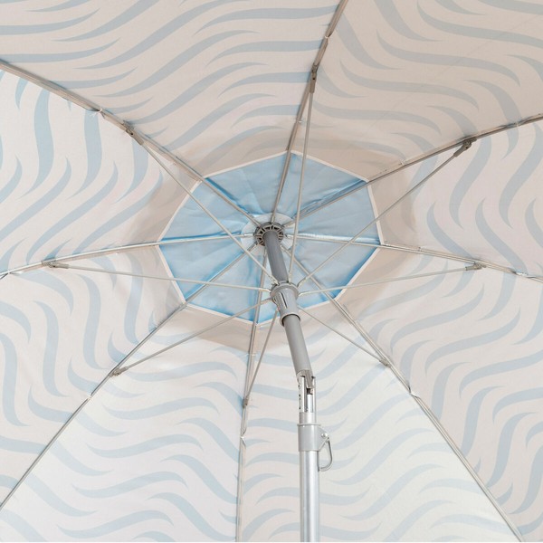Beach parasol Aktive Blue Ø 220 cm 220 x 200 x 220 cm (6 Units)