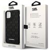Karl Lagerfeld Monogram 3D Pattern - Case for iPhone 11 (Black)