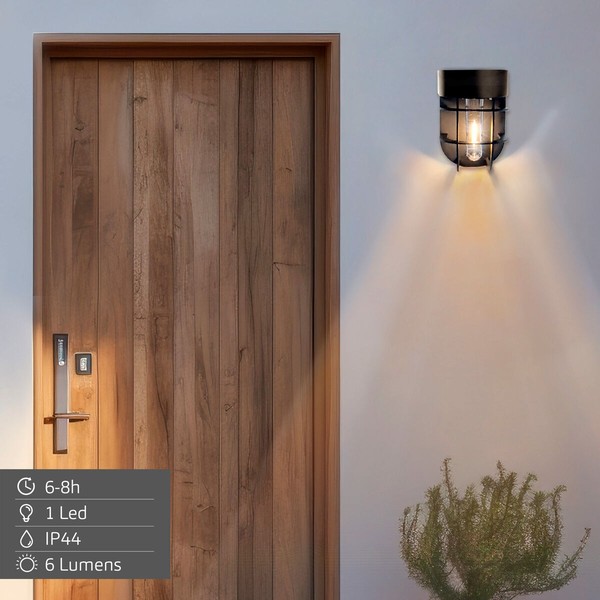 LED-seinävalo Aktive Muovinen Aurinkokenno (6 osaa)