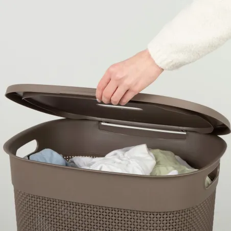 Pyykkikori Curver Ruskea Muovinen 55 L 44 x 61 x 35 cm (8 osaa)