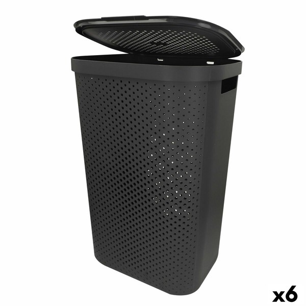Veļas grozs Curver INFINITY Pelēks Plastmasa 60 L 44 x 60 x 35 cm (6 gb.)