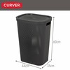Laundry basket Curver INFINITY Grey Plastic 60 L 44 x 60 x 35 cm (6 Units)