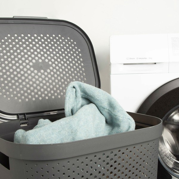 Laundry basket Curver INFINITY Grey Plastic 60 L 44 x 60 x 35 cm (6 Units)