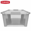 Storage Box Curver Grey Plastic 26 L 55 x 19 x 35 cm (7 Units)
