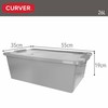Uzglabāšanas Kaste Curver Pelēks Plastmasa 26 L 55 x 19 x 35 cm (7 gb.)