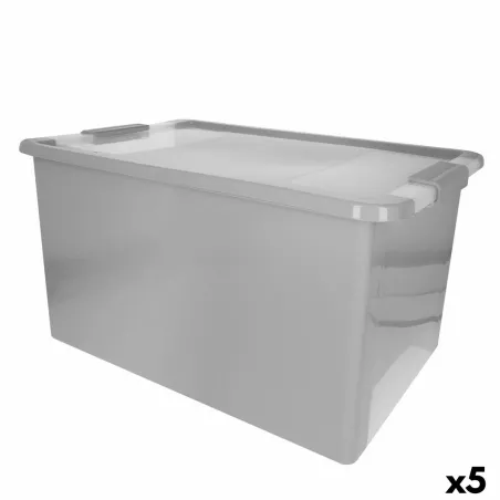Uzglabāšanas Kaste Curver Pelēks Plastmasa 40 L 55 x 28 x 35 cm (5 gb.)