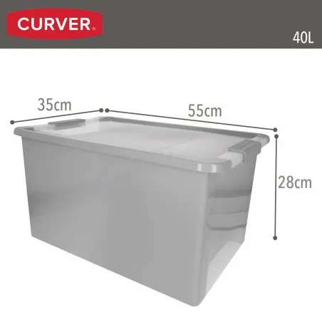 Sandėliavimo dėžutė Curver Pilka Plastmasinis 40 L 55 x 28 x 35 cm (5 vnt.)