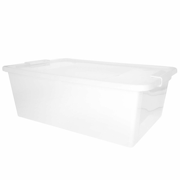 Uzglabāšanas Kaste ar Vāku Curver Balts Plastmasa 26 L 55 x 19 x 35 cm (7 gb.)