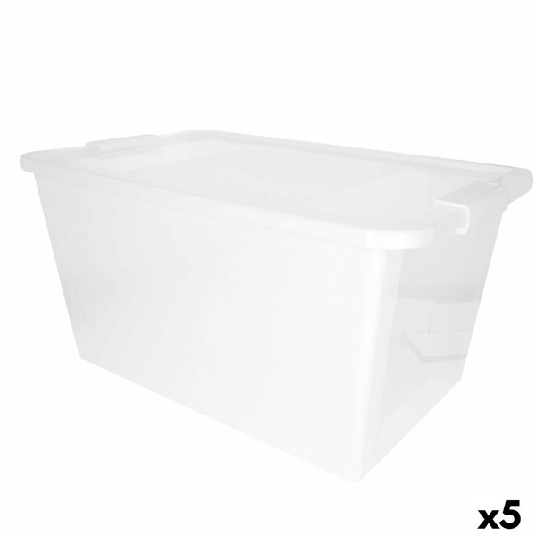 Sandėliavimo dėžutė su dangteliu Curver Balta Plastmasinis 40 L 55 x 28 x 35 cm (5 vnt.)