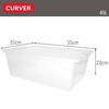 Storage Box with Lid Curver White Plastic 40 L 55 x 28 x 35 cm (5 Units)