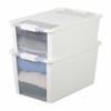 Uzglabāšanas Kaste ar Vāku Curver Balts Plastmasa 40 L 55 x 28 x 35 cm (5 gb.)