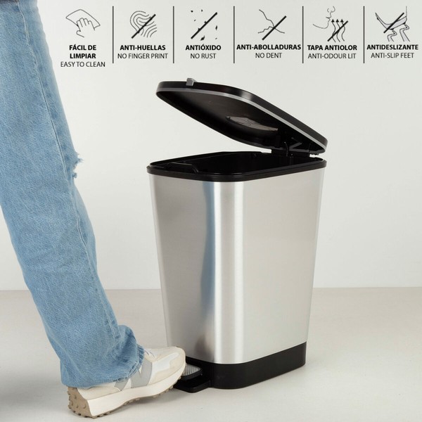 Waste bin Curver Grey Plastic 25 L (4 Units)