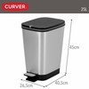 Šiukšlių dėžė Curver Pilka Plastmasinis 25 L (4 vnt.)