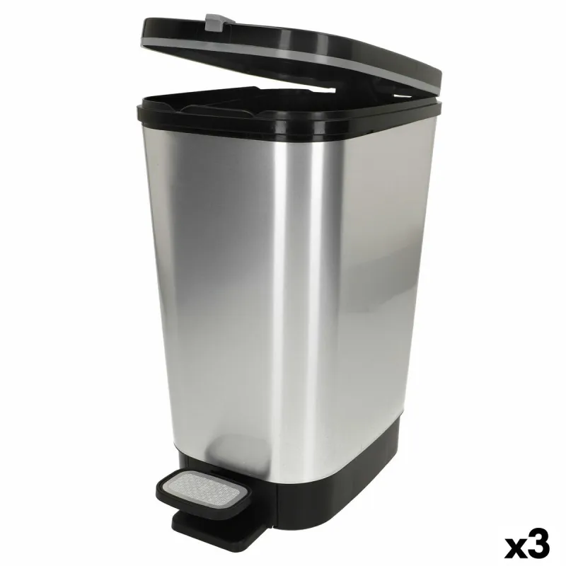 Šiukšlių dėžė Curver Pilka Plastmasinis 45 L (3 vnt.)