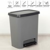 Waste bin Curver Dark grey Plastic 25 L (5 Units)