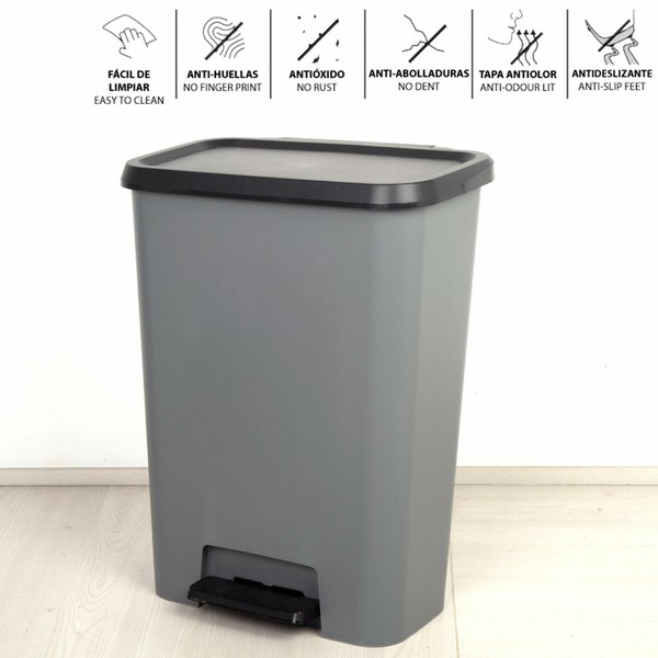 Šiukšlių dėžė Curver Tamsiai pilka Plastmasinis 50 L (5 vnt.)