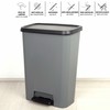Waste bin Curver Dark grey Plastic 50 L (5 Units)